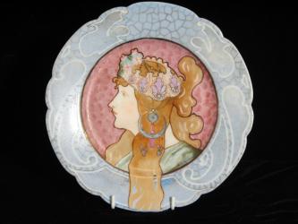Jugendstil-Teller. Um 1900 