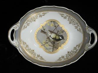 Schale mit Vogel. Kaiserporzellan, nach 1970 