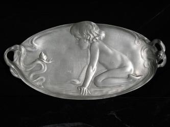 Jugendstil-Visitenkartenschale. WMF, um 1905 