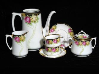 Jugendstil-Teeservice. Um 1910 