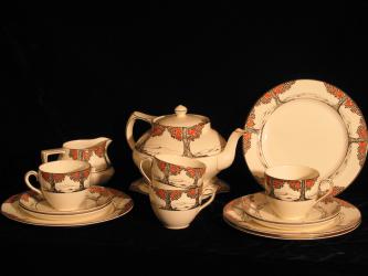 Teeservice. England um 1910 