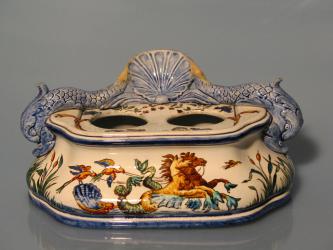 Historismus-Schreibgarnitur. Gien, um 1870 