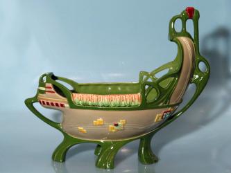 Jugendstil-Jardinière. Eichwald, um 1900 