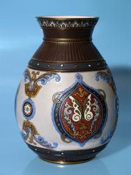 Geritzte Jugendstilvase Mod. 1829. Mettlach, 1911 