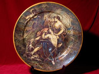 Tizian-Wandteller. England, um 1850 