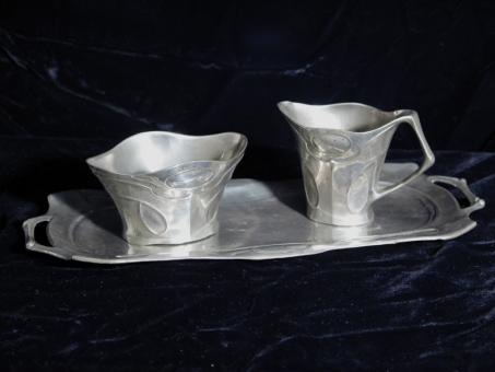 Milch-und-Zucker-Set, Jugendstil. Um 1905 