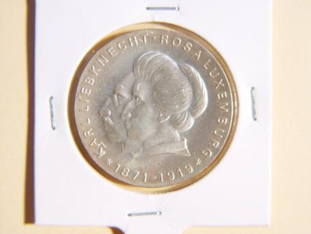 20 Mark - 1971 Karl Liebknecht u. Rosa Luxemburg - vz-st 