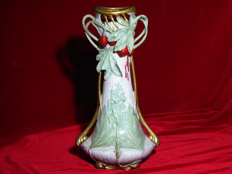 Große Jugendstilvase. Royal Dux, um 1900 