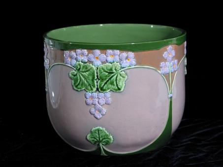 Jugendstil-Cachepot. Böhmen um 1900 