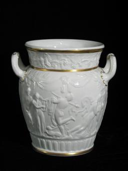 Vase mit Bacchus und Ariadne. Thüringen 1980er Jahre 