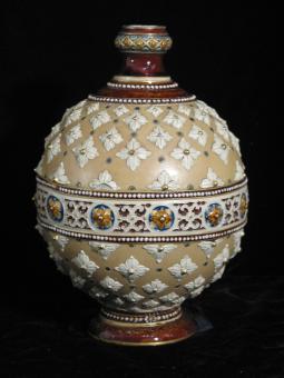 Mosaik-Vase Mod. 1241. Mettlach, um 1900 