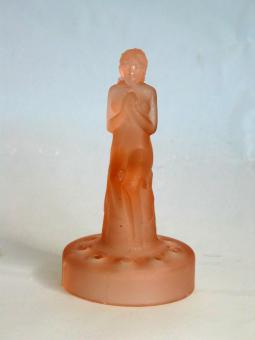 Steckblumenvase mit Figur 