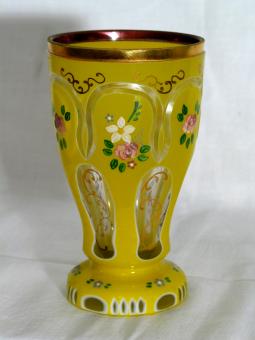 Fußglas. Böhmen 1920-1930 