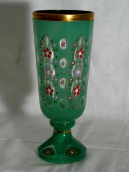 Fußglas. Böhmen um 1920 