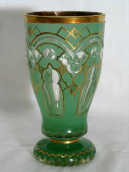 Fußglas. Böhmen um 1930 