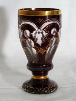 Fußglas. Böhmen um 1930 