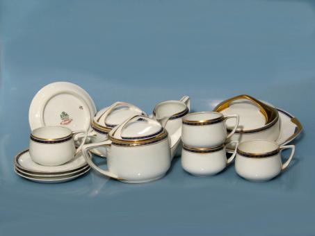 Jugendstil-Teeservice. Rosenthal, Selb, um 1905 