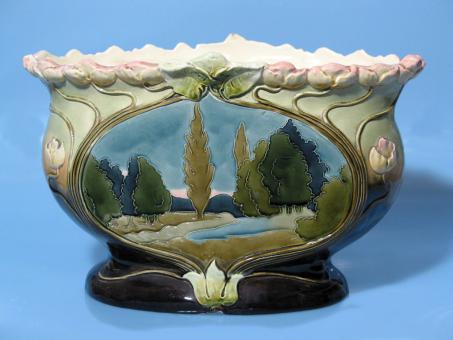 Jugendstil-Jardinière. Schwarz-Nürnberg, um 1900 