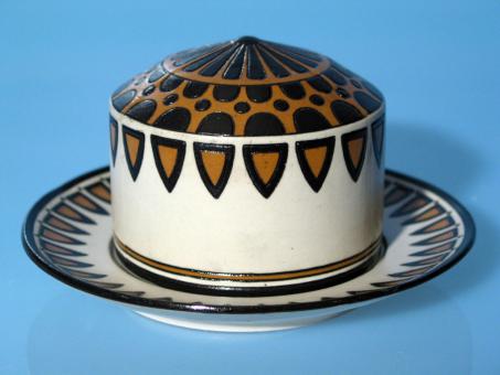 Jugendstil-Butterdose Mod. 3102. Mettlach, 1906 