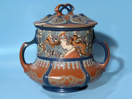 Jugendstil-Bowle Mod. 2814. Mettlach, 1904 