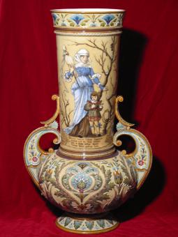 Historismus-Bodenvase Mod. 1354. Mettlach, 1893 