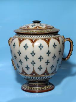 Mosaik-Bowlentopf Mod. 1880. Mettlach, 1888 